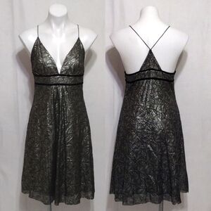 Diane Von Furstenberg Spaghetti Strap Cocktail Evening Dress 12 Designer Chic
